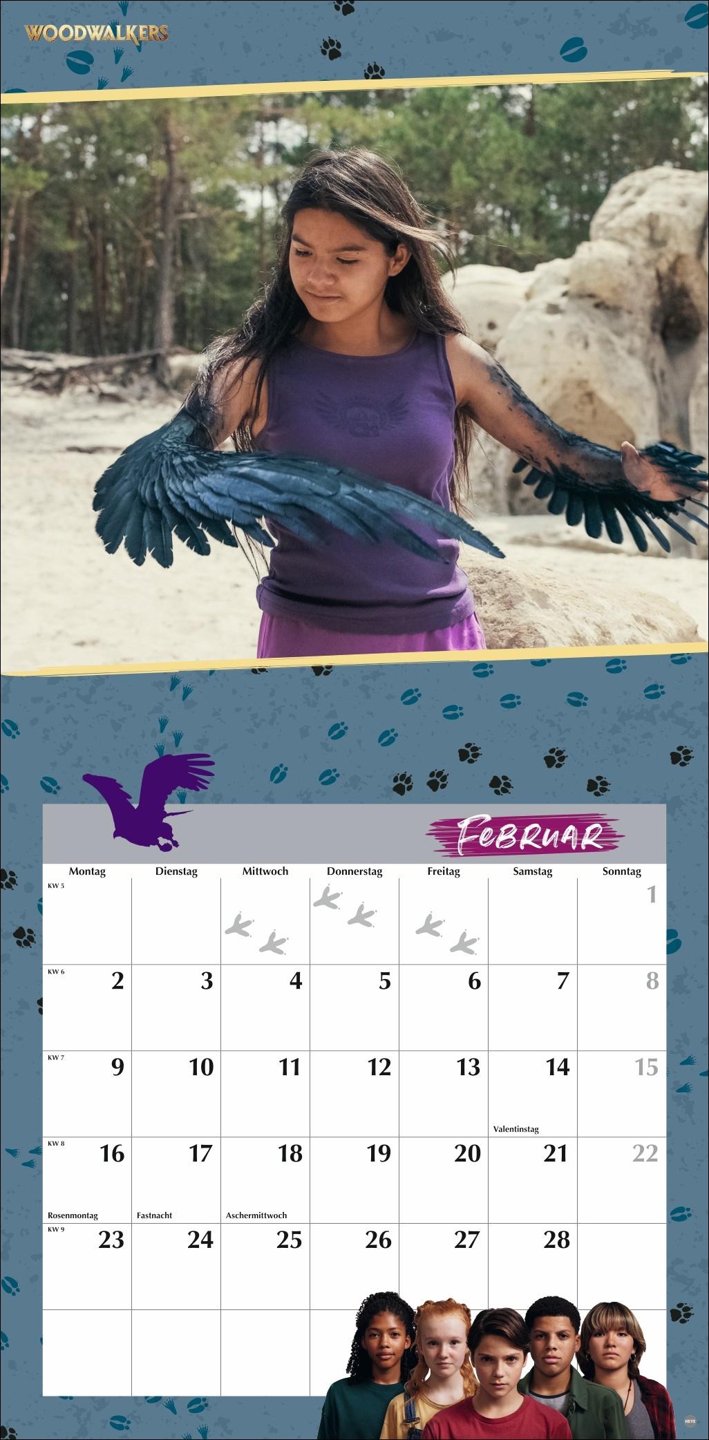 Beispielinhalt (Bild) Woodwalkers Broschurkalender 2026