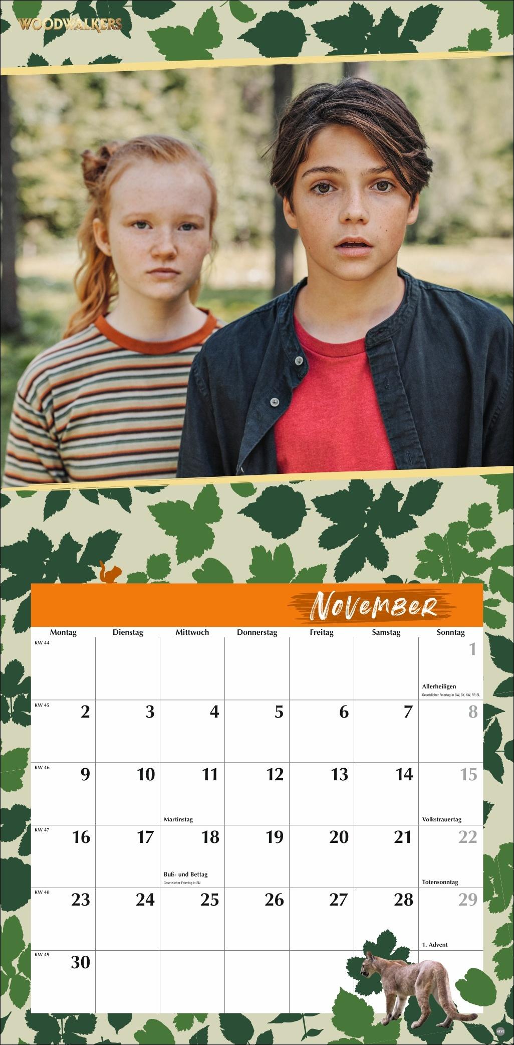 Beispielinhalt (Bild) Woodwalkers Broschurkalender 2026