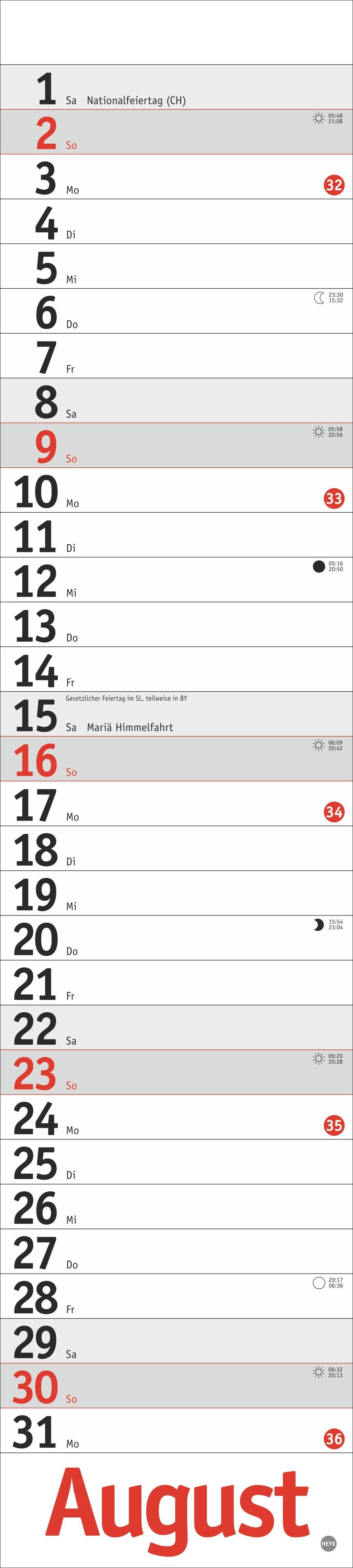 Beispielinhalt (Bild) Langplaner, rot 2026