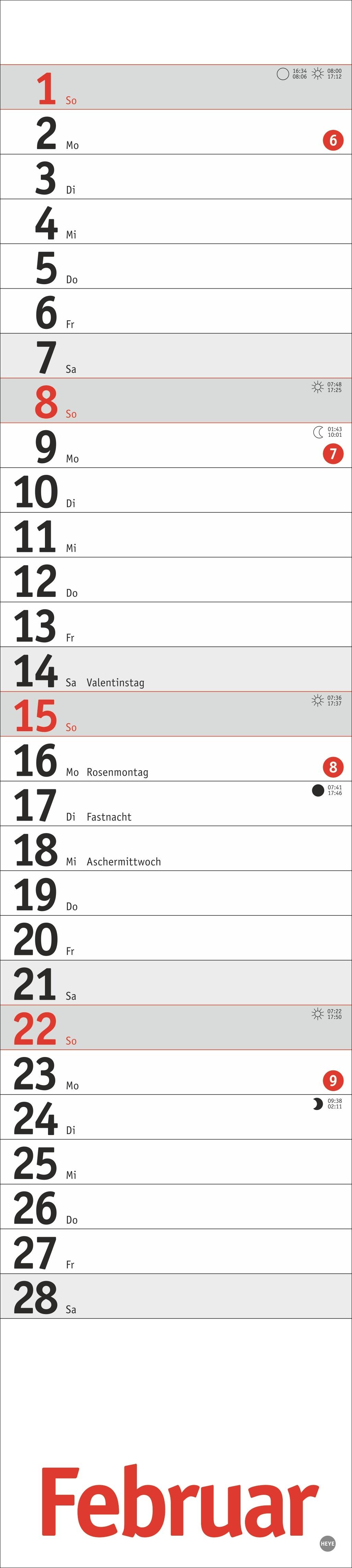 Beispielinhalt (Bild) Langplaner, rot 2026