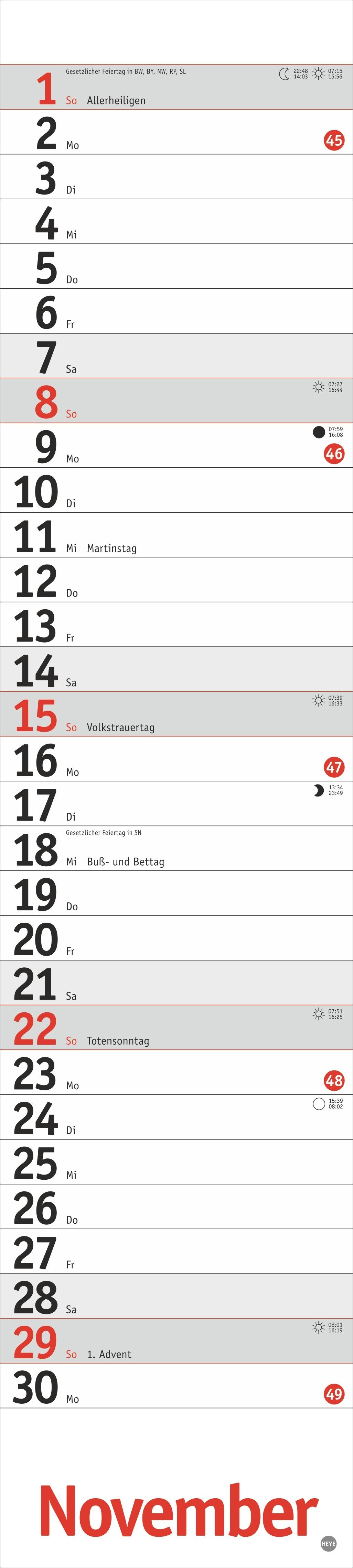 Beispielinhalt (Bild) Langplaner, rot 2026