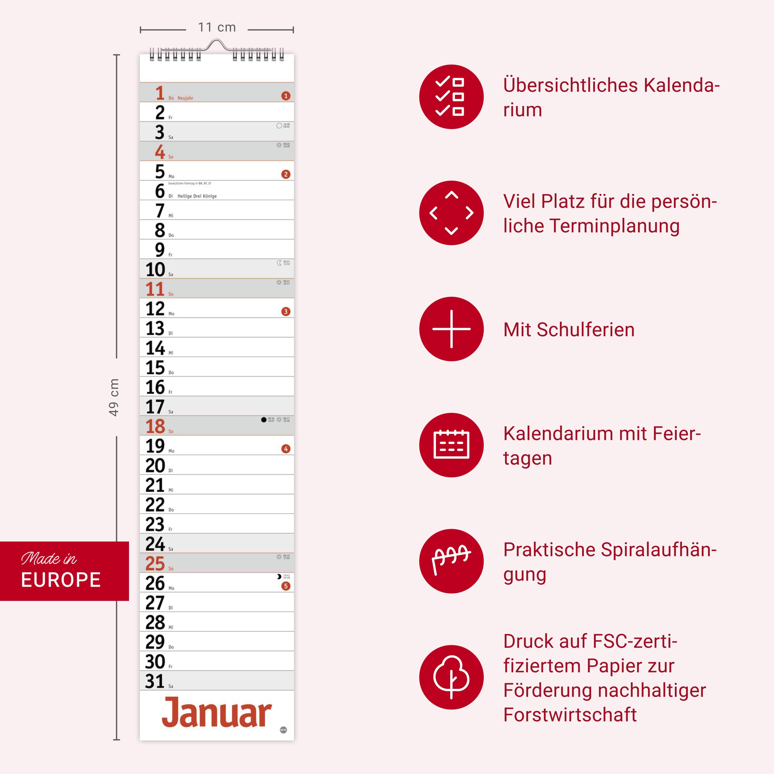 Beispielinhalt (Bild) Langplaner, rot 2026