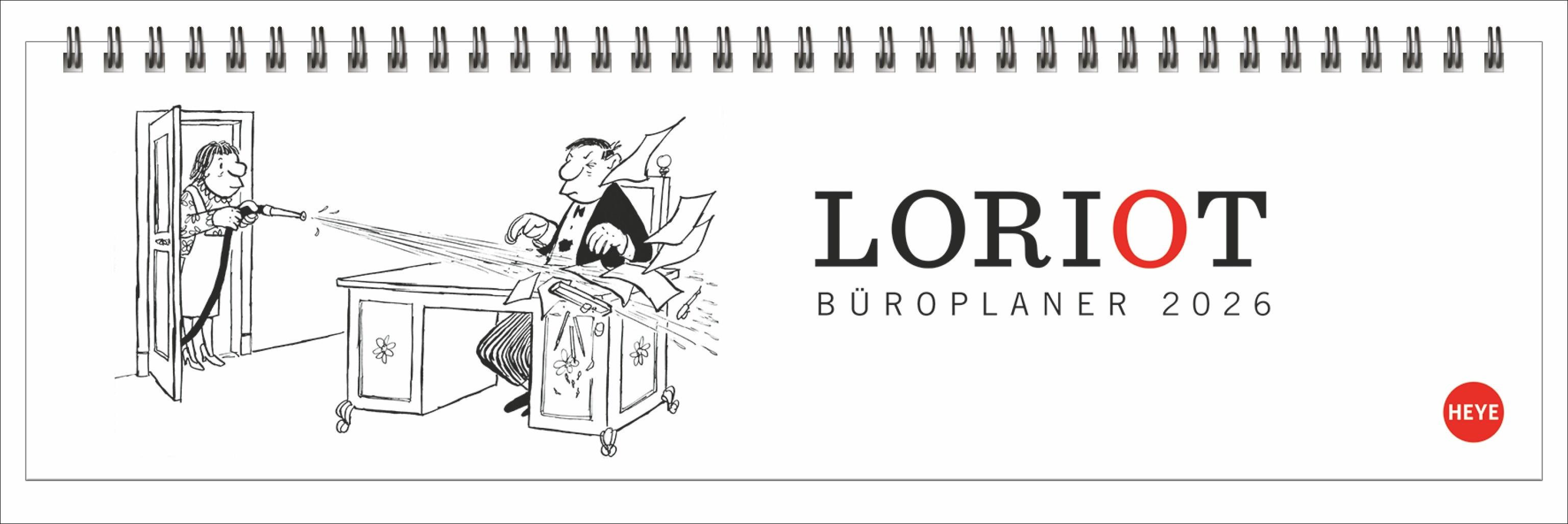 Vorderes Coverbild Loriot Büroplaner 2026