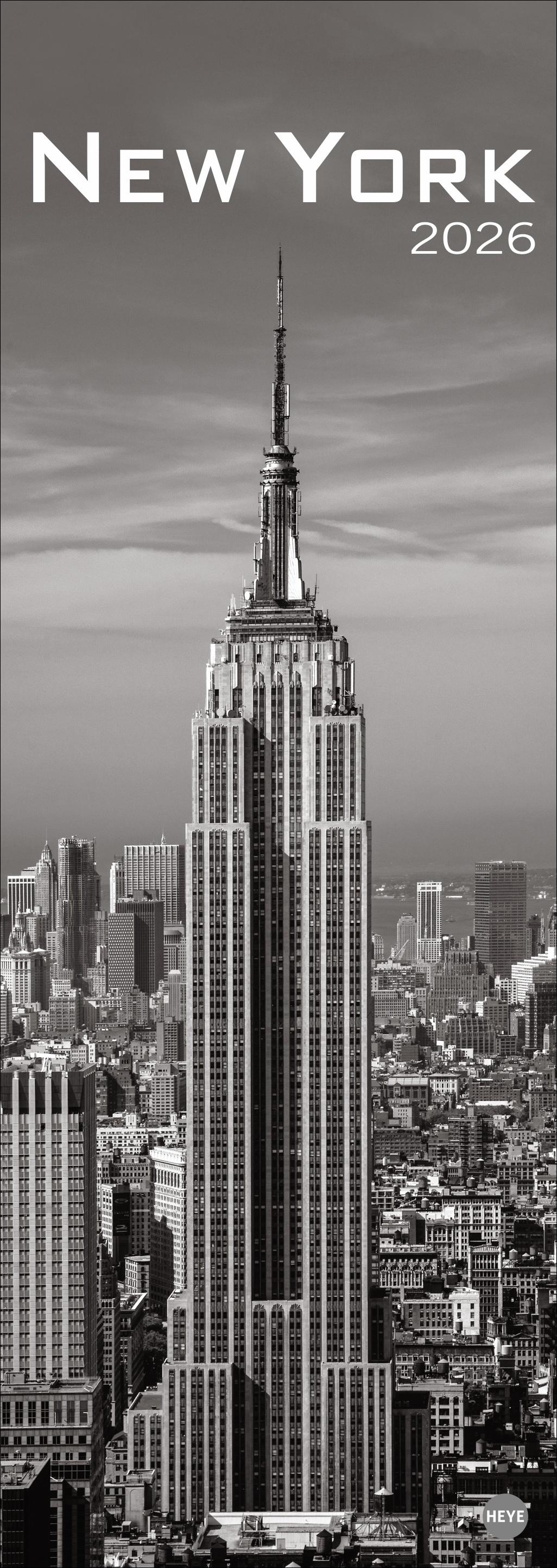 Vorderes Coverbild New York Vertical Kalender 2026