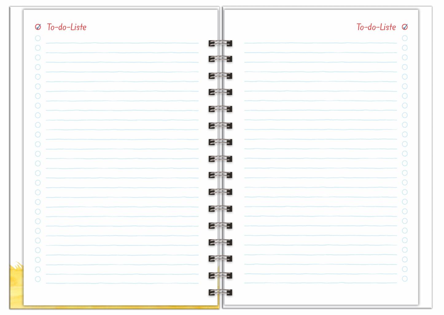 Beispielinhalt (Bild) Helme Heine: Familienplaner-Buch A5 2026