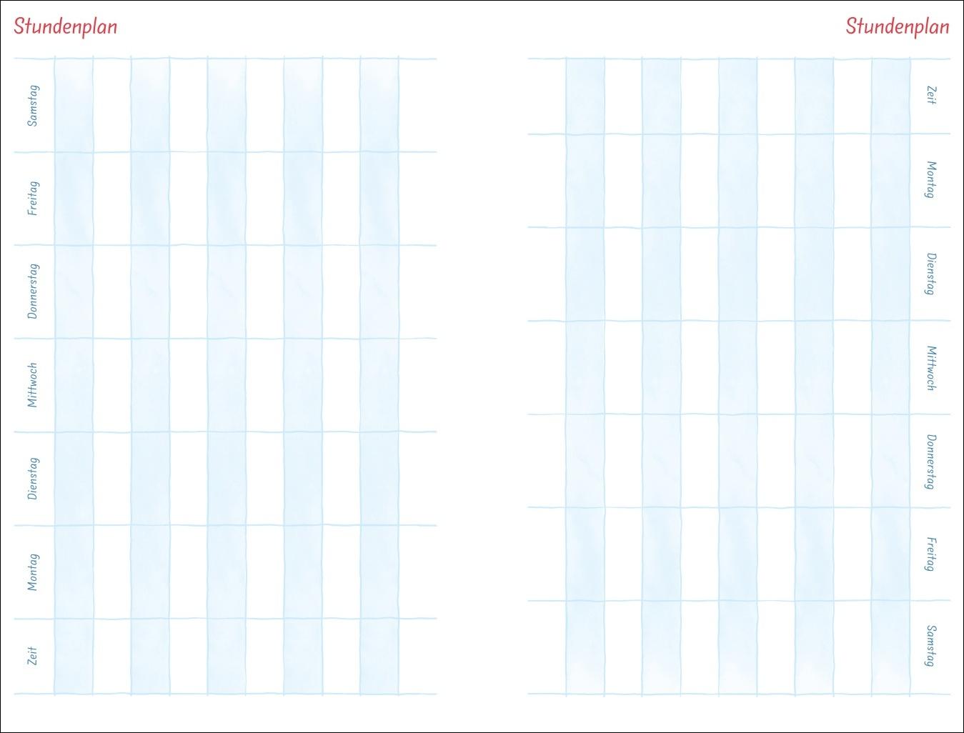 Beispielinhalt (Bild) Helme Heine: Familienplaner-Buch A5 2026