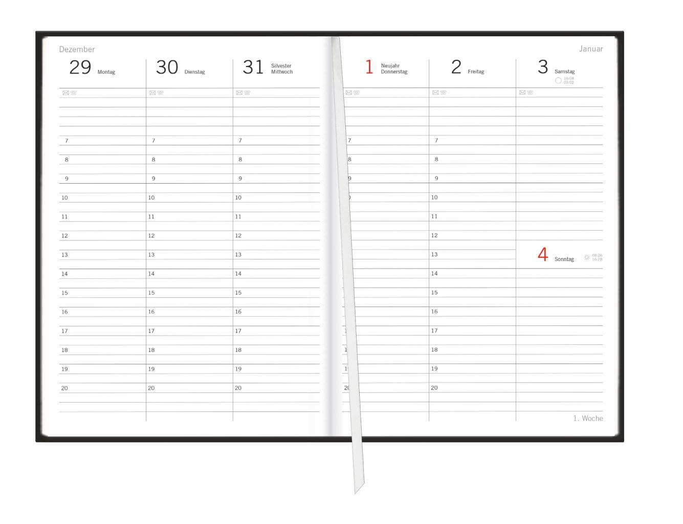 Beispielinhalt (Bild) Loriot Agenda A5 2026