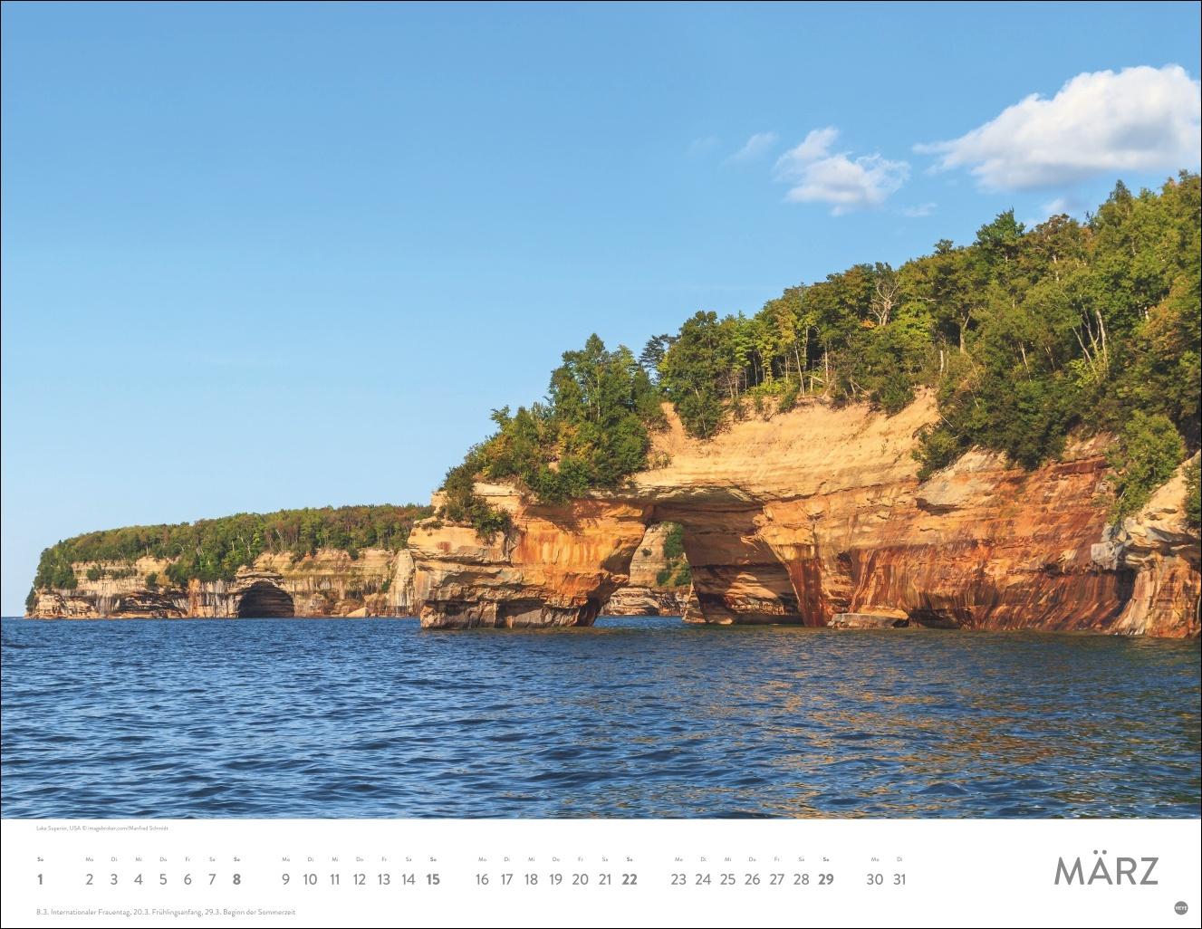 Beispielinhalt (Bild) Seeblicke Posterkalender 2026