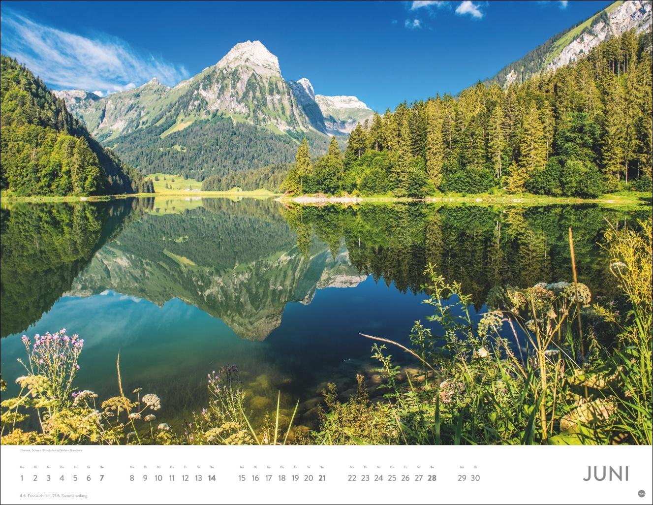 Beispielinhalt (Bild) Seeblicke Posterkalender 2026