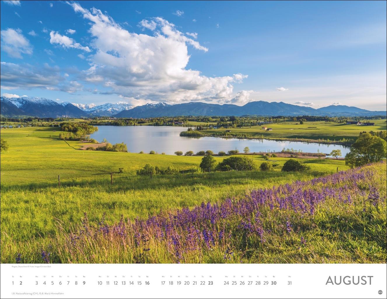 Beispielinhalt (Bild) Seeblicke Posterkalender 2026