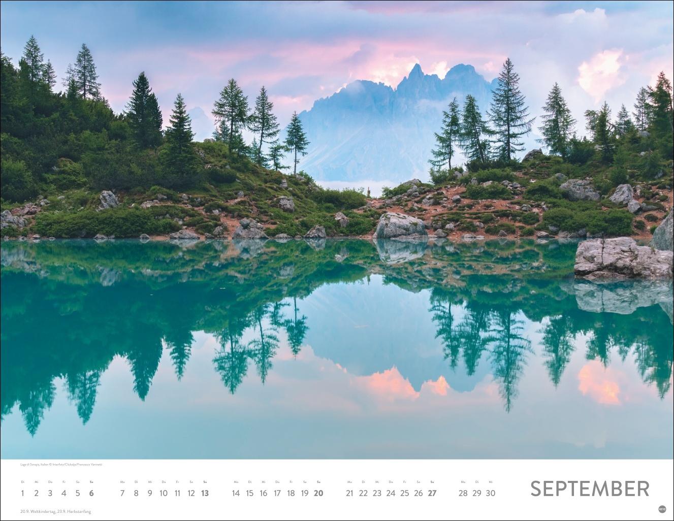 Beispielinhalt (Bild) Seeblicke Posterkalender 2026