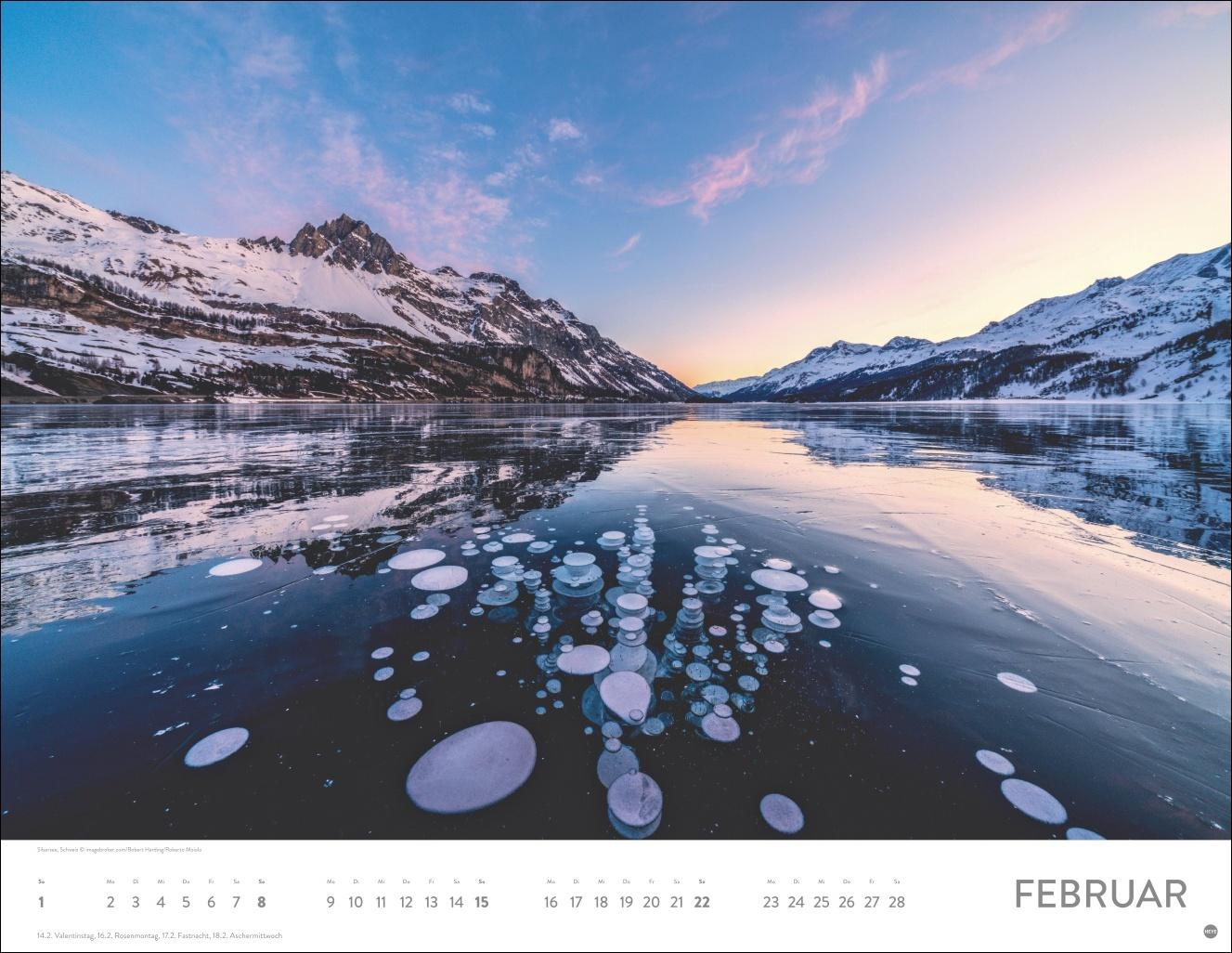 Beispielinhalt (Bild) Seeblicke Posterkalender 2026