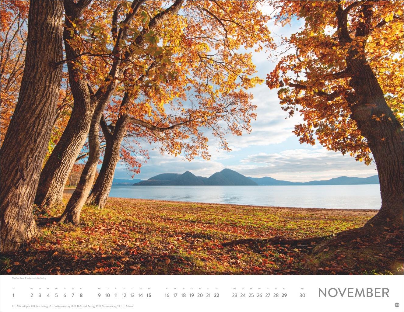 Beispielinhalt (Bild) Seeblicke Posterkalender 2026