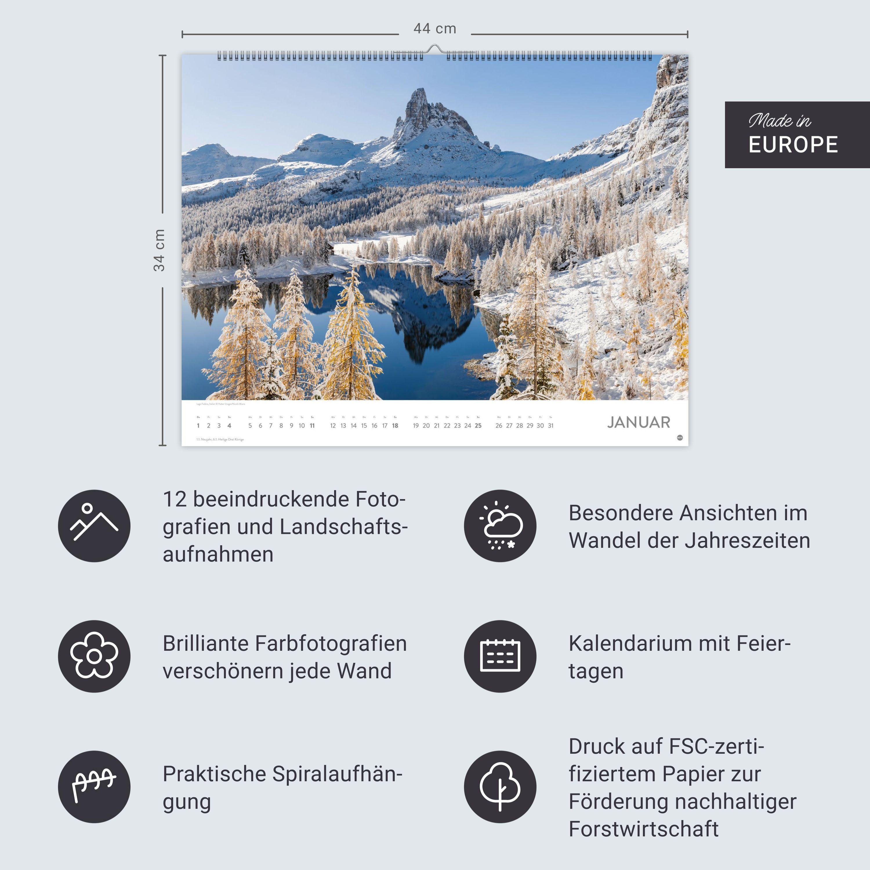 Beispielinhalt (Bild) Seeblicke Posterkalender 2026