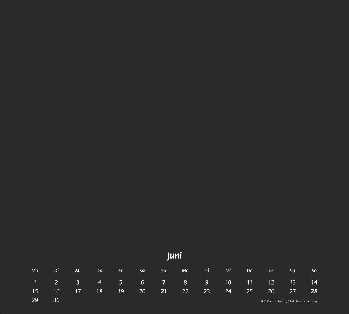 Beispielinhalt (Bild) times&more Bastelkalender schwarz 2026