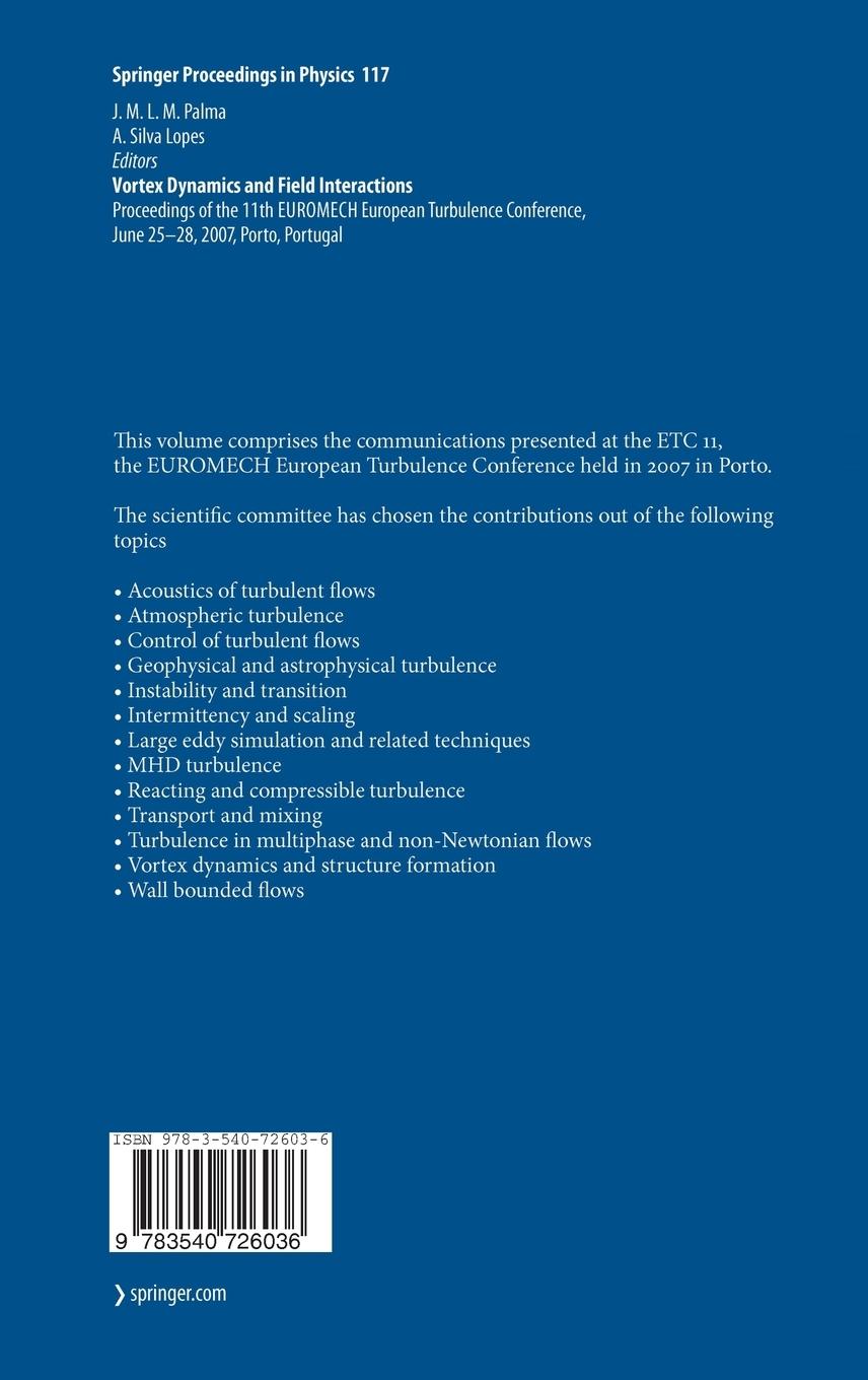 Rückseitencover Advances in Turbulence XI