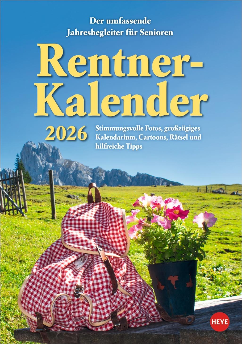 Vorderes Coverbild Rentnerkalender 2026