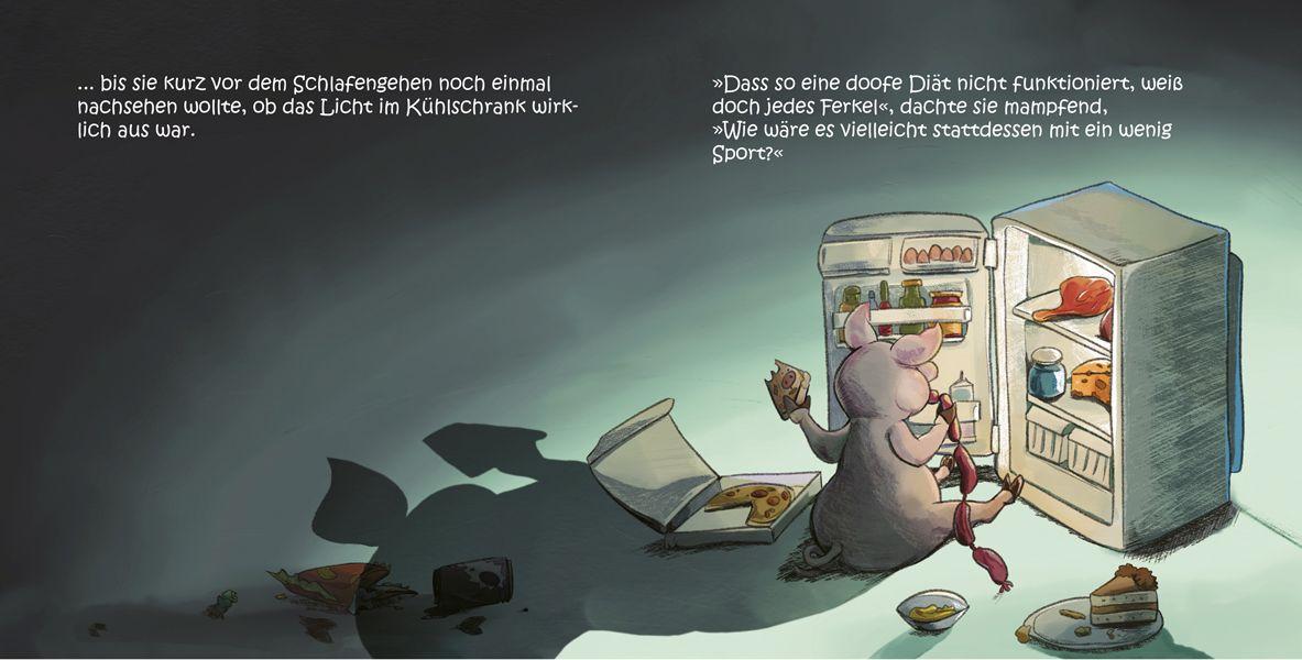 Beispielinhalt (Bild) Sulinde Wutz will abnehmen