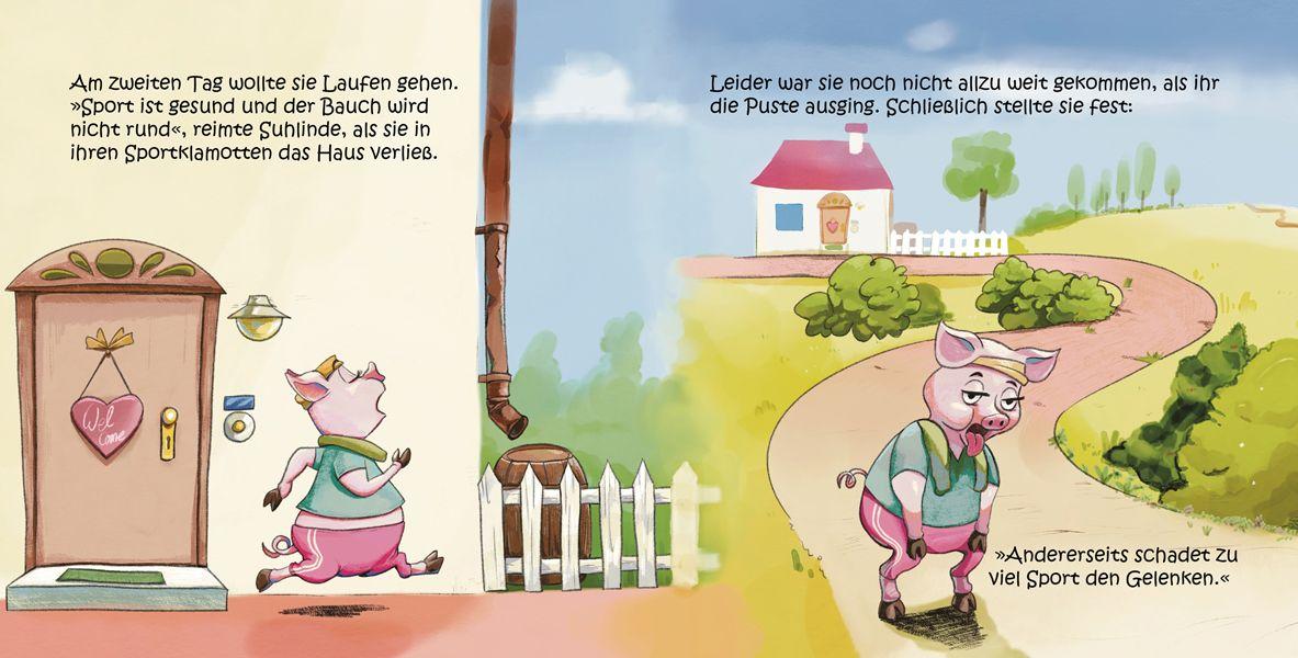 Beispielinhalt (Bild) Sulinde Wutz will abnehmen