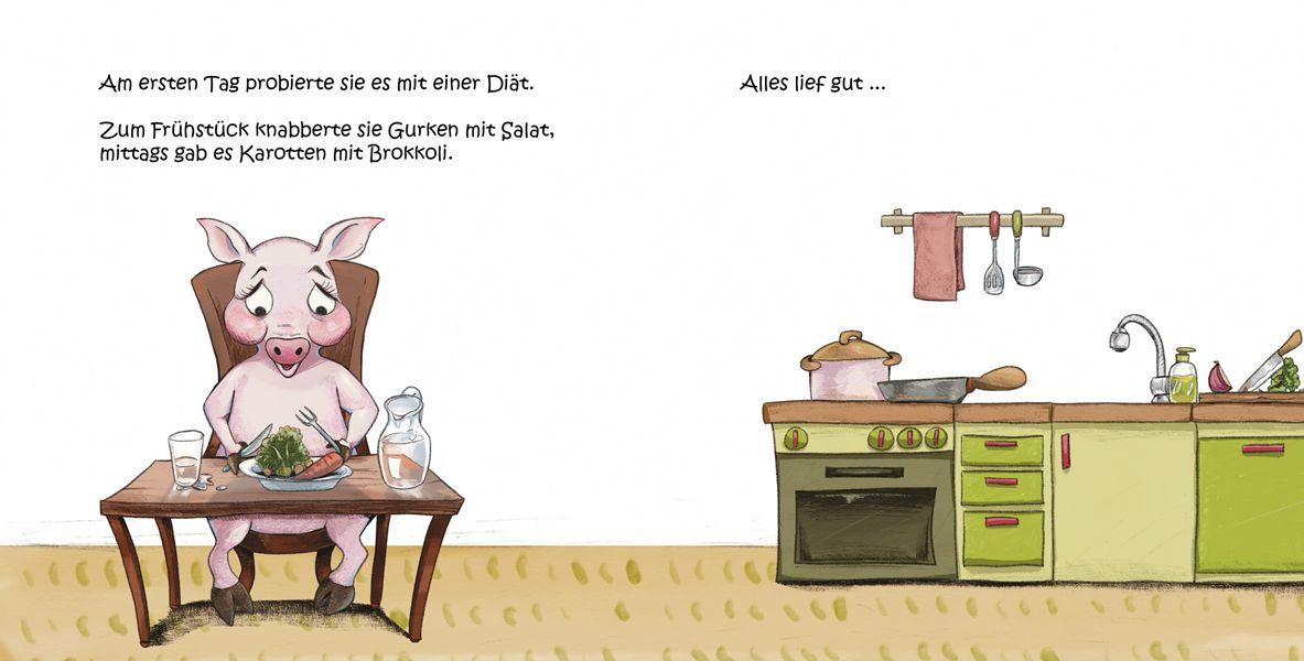 Beispielinhalt (Bild) Sulinde Wutz will abnehmen