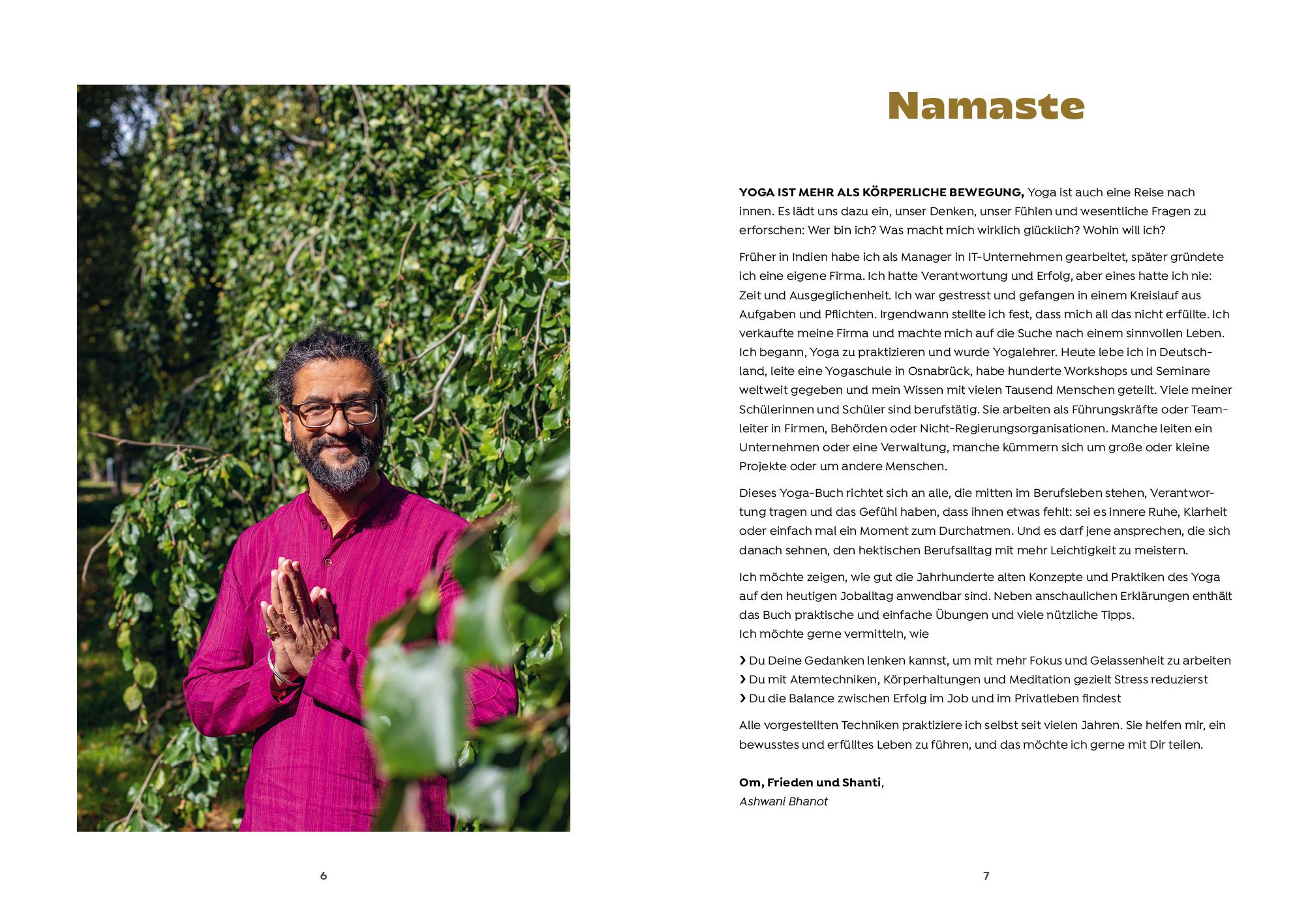 Beispielinhalt (Bild) BESSER LEBEN UND ARBEITEN MIT YOGA