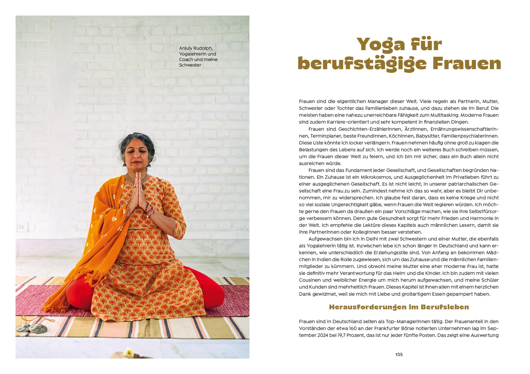 Beispielinhalt (Bild) BESSER LEBEN UND ARBEITEN MIT YOGA