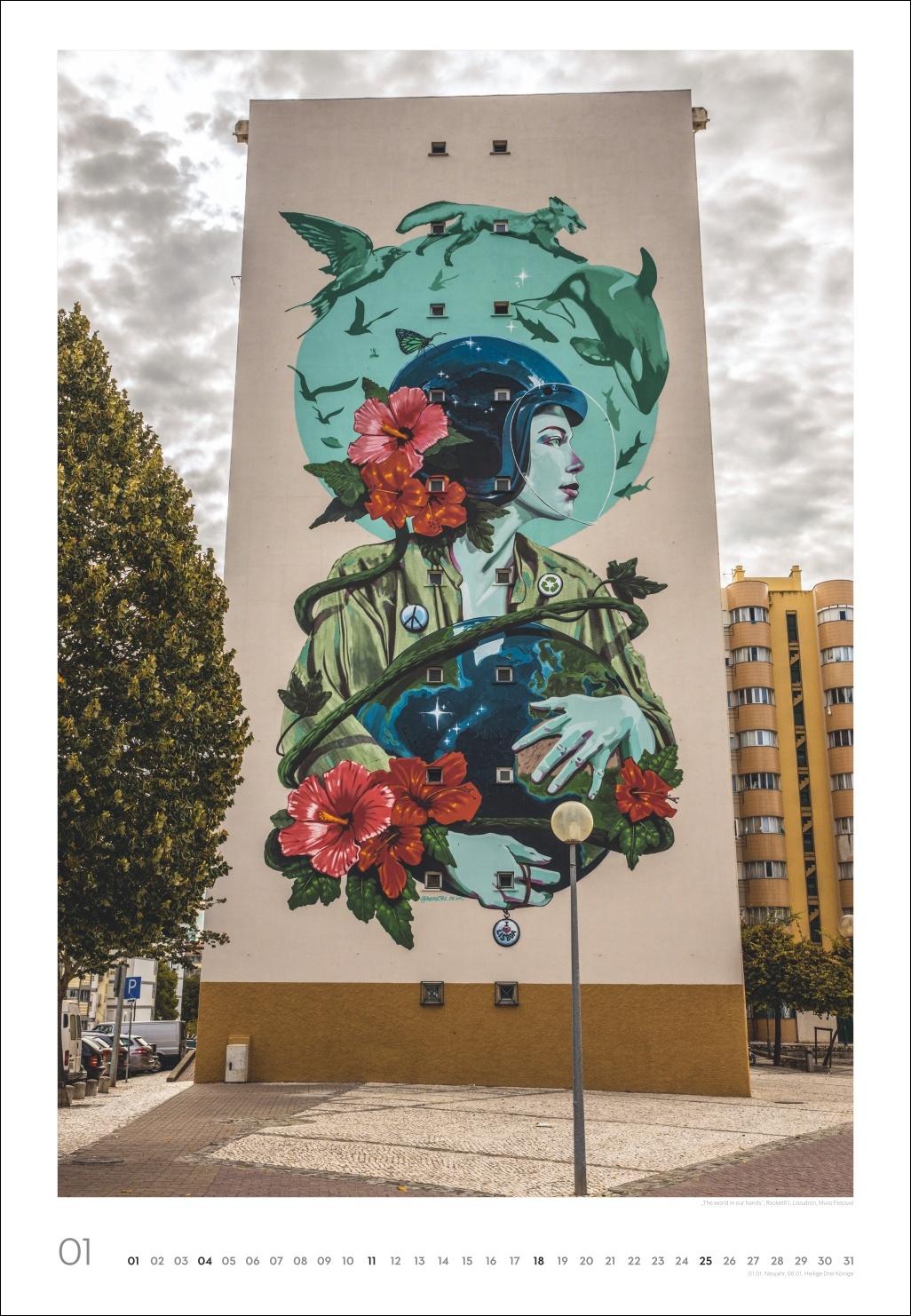 Beispielinhalt (Bild) Streetart Posterkalender 2026
