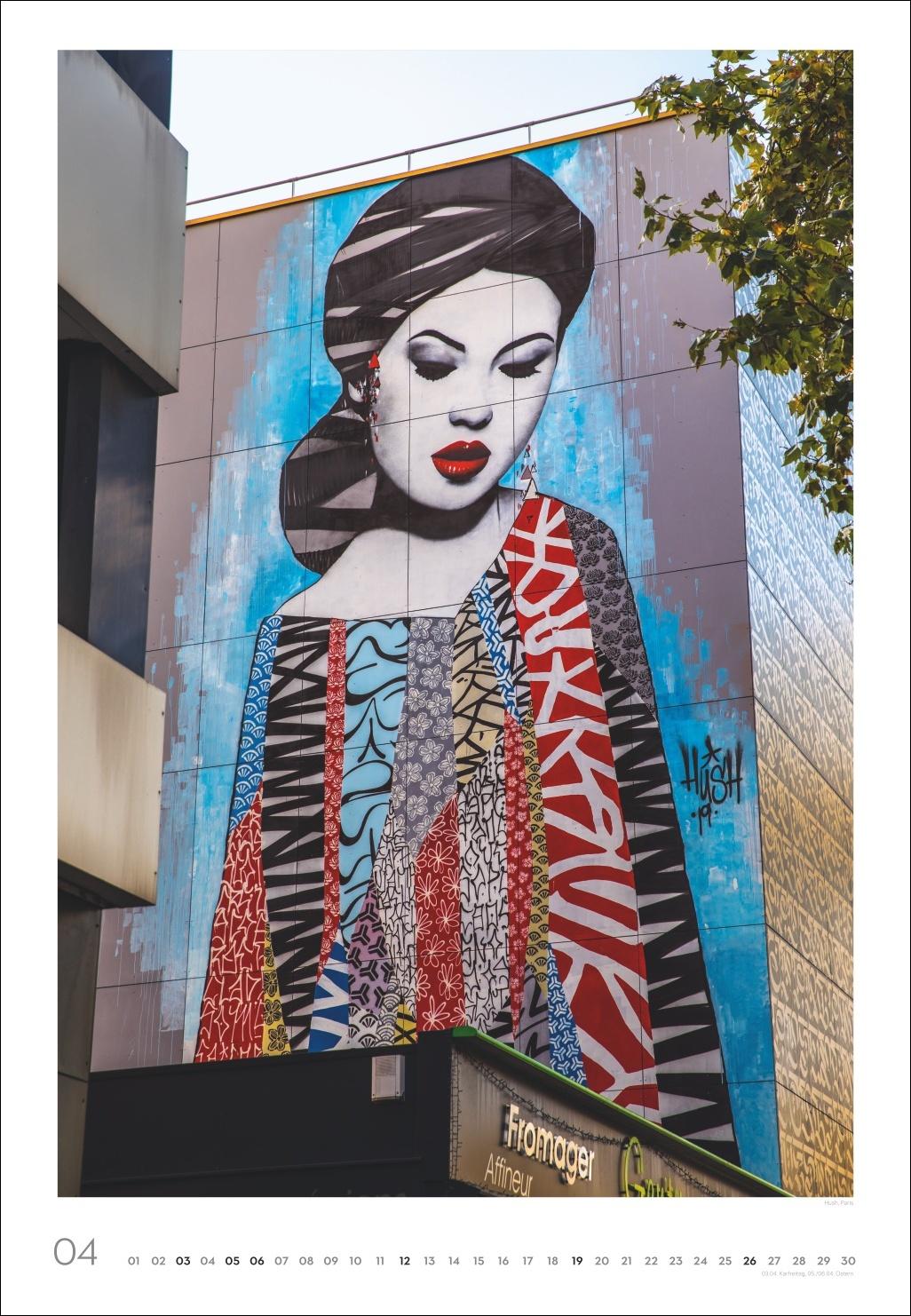 Beispielinhalt (Bild) Streetart Posterkalender 2026