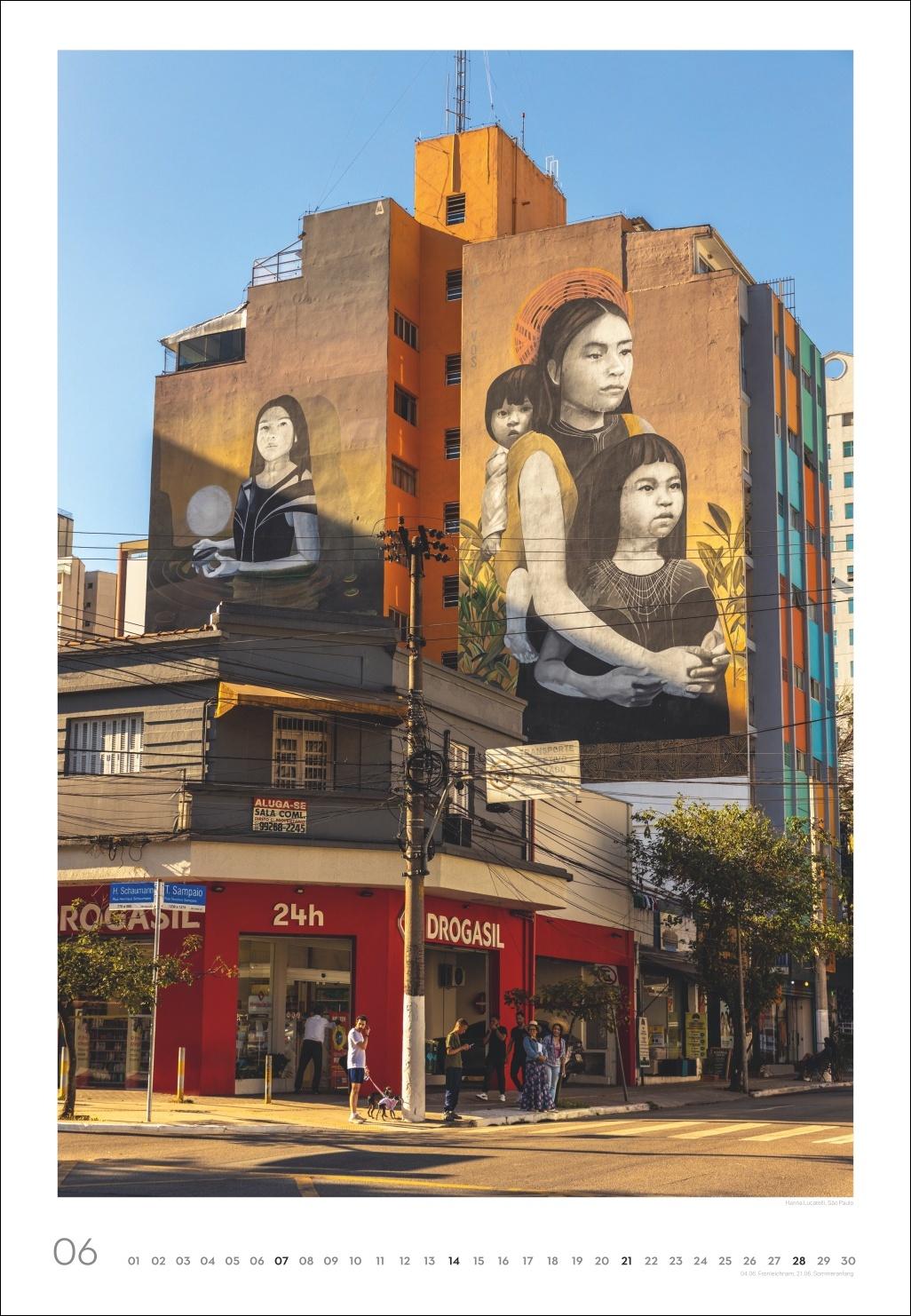 Beispielinhalt (Bild) Streetart Posterkalender 2026