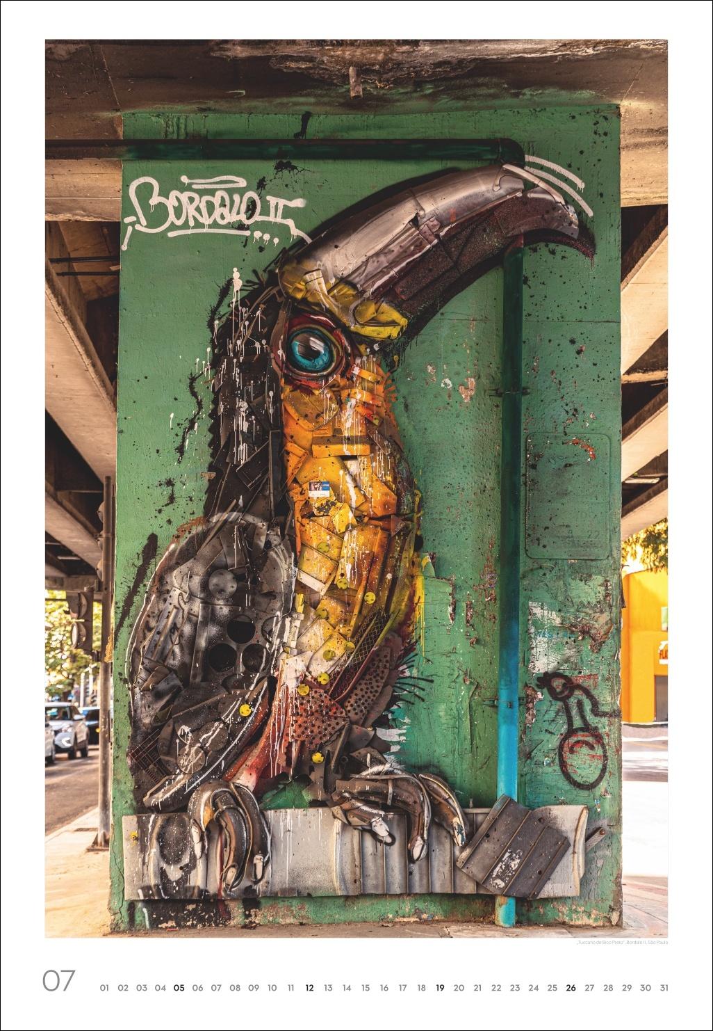 Beispielinhalt (Bild) Streetart Posterkalender 2026