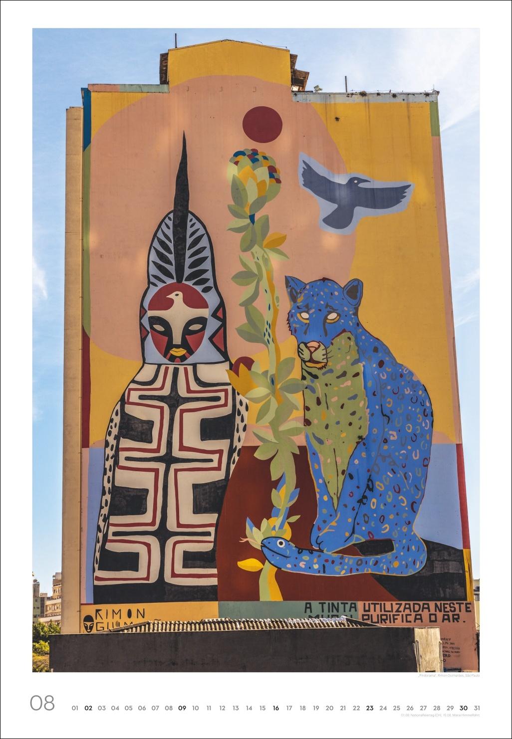 Beispielinhalt (Bild) Streetart Posterkalender 2026