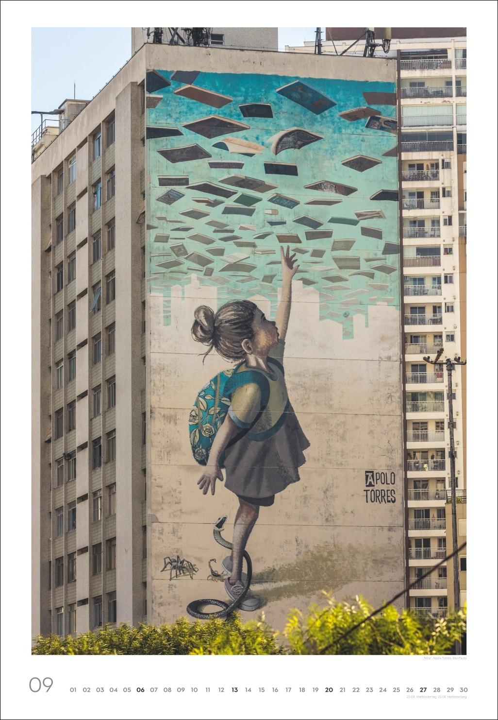 Beispielinhalt (Bild) Streetart Posterkalender 2026