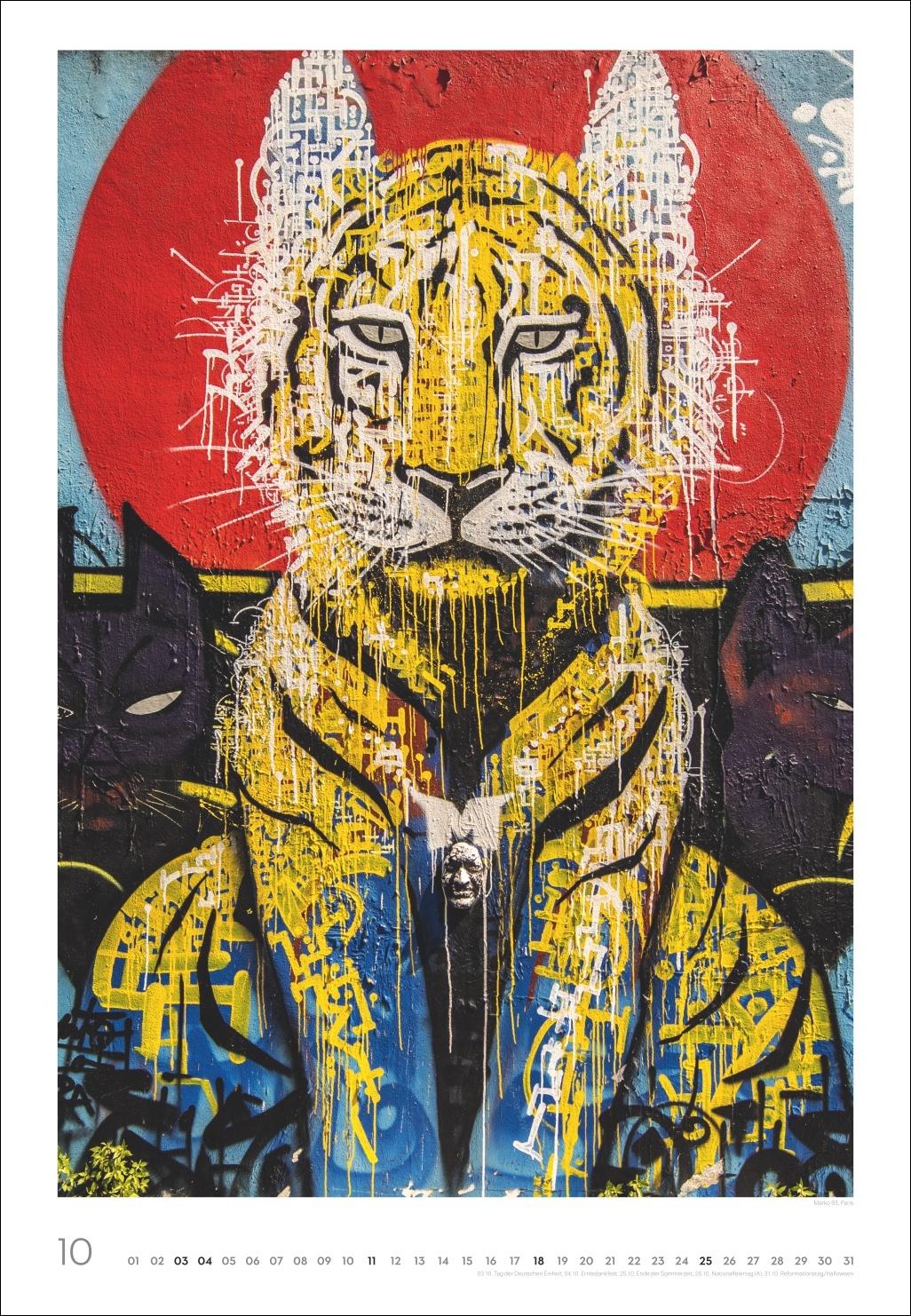 Beispielinhalt (Bild) Streetart Posterkalender 2026