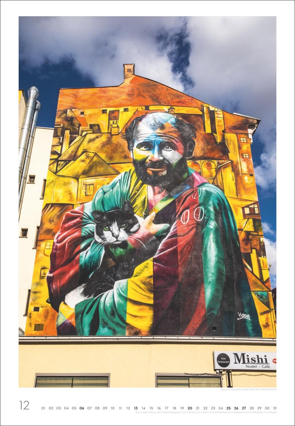 Beispielinhalt (Bild) Streetart Posterkalender 2026
