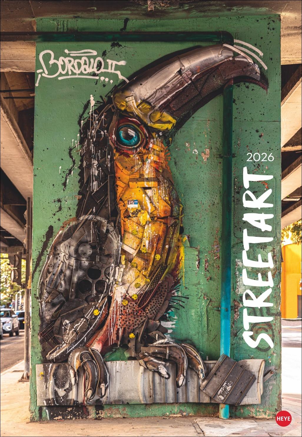 Vorderes Coverbild Streetart Posterkalender 2026