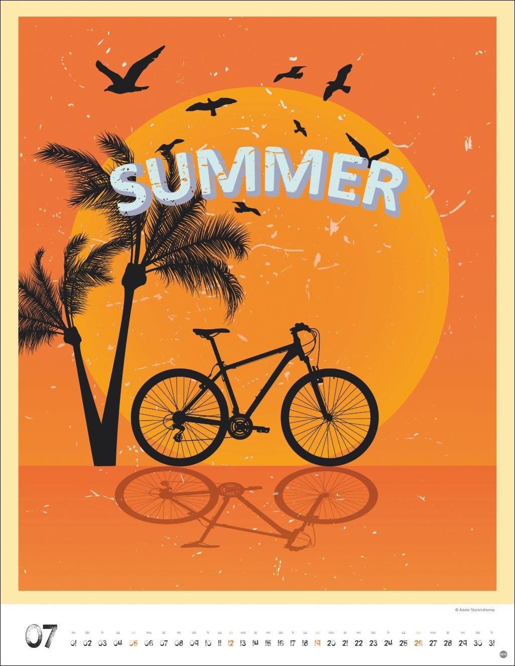 Beispielinhalt (Bild) Bike Art Posterkalender 2026