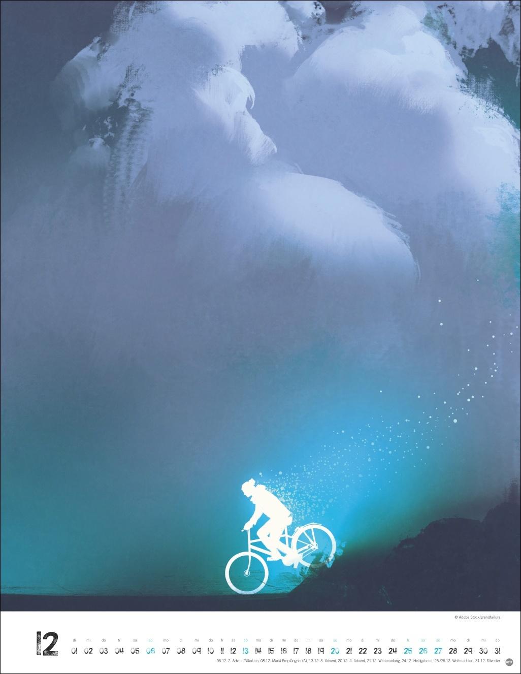 Beispielinhalt (Bild) Bike Art Posterkalender 2026