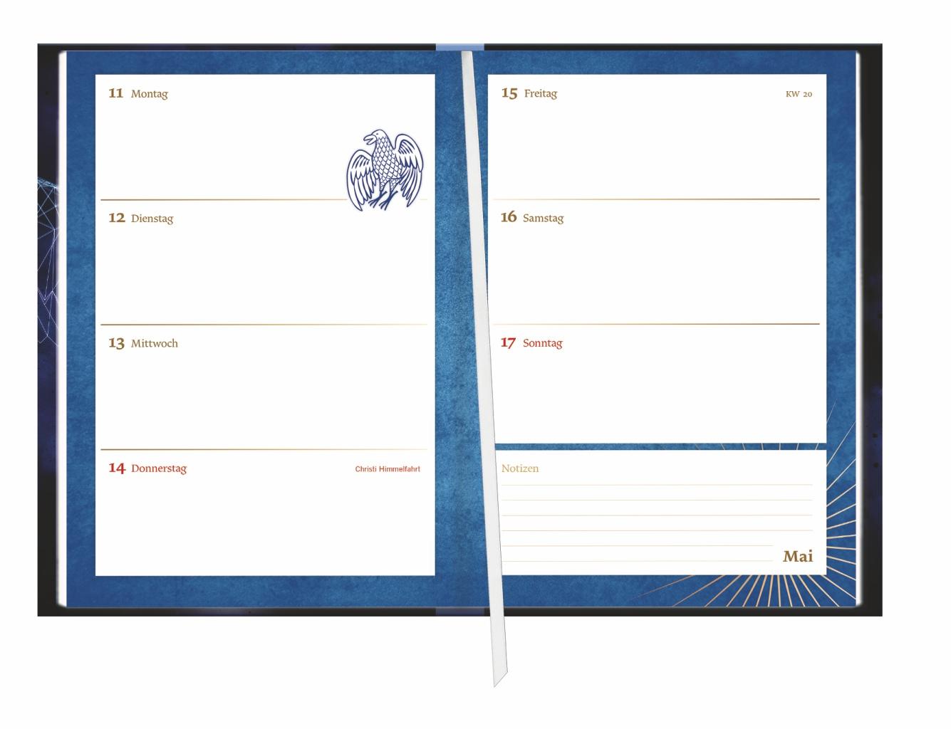 Beispielinhalt (Bild) Harry Potter Schülerkalender A5 2026 - 17 Monate ab August 2025