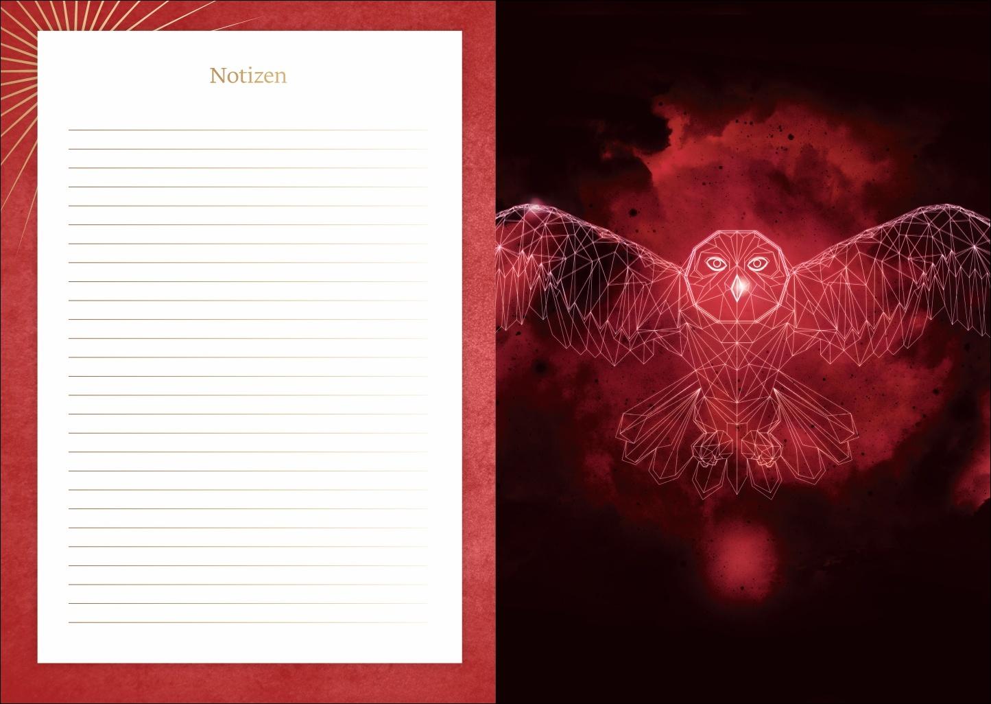 Beispielinhalt (Bild) Harry Potter Schülerkalender A5 2026 - 17 Monate ab August 2025