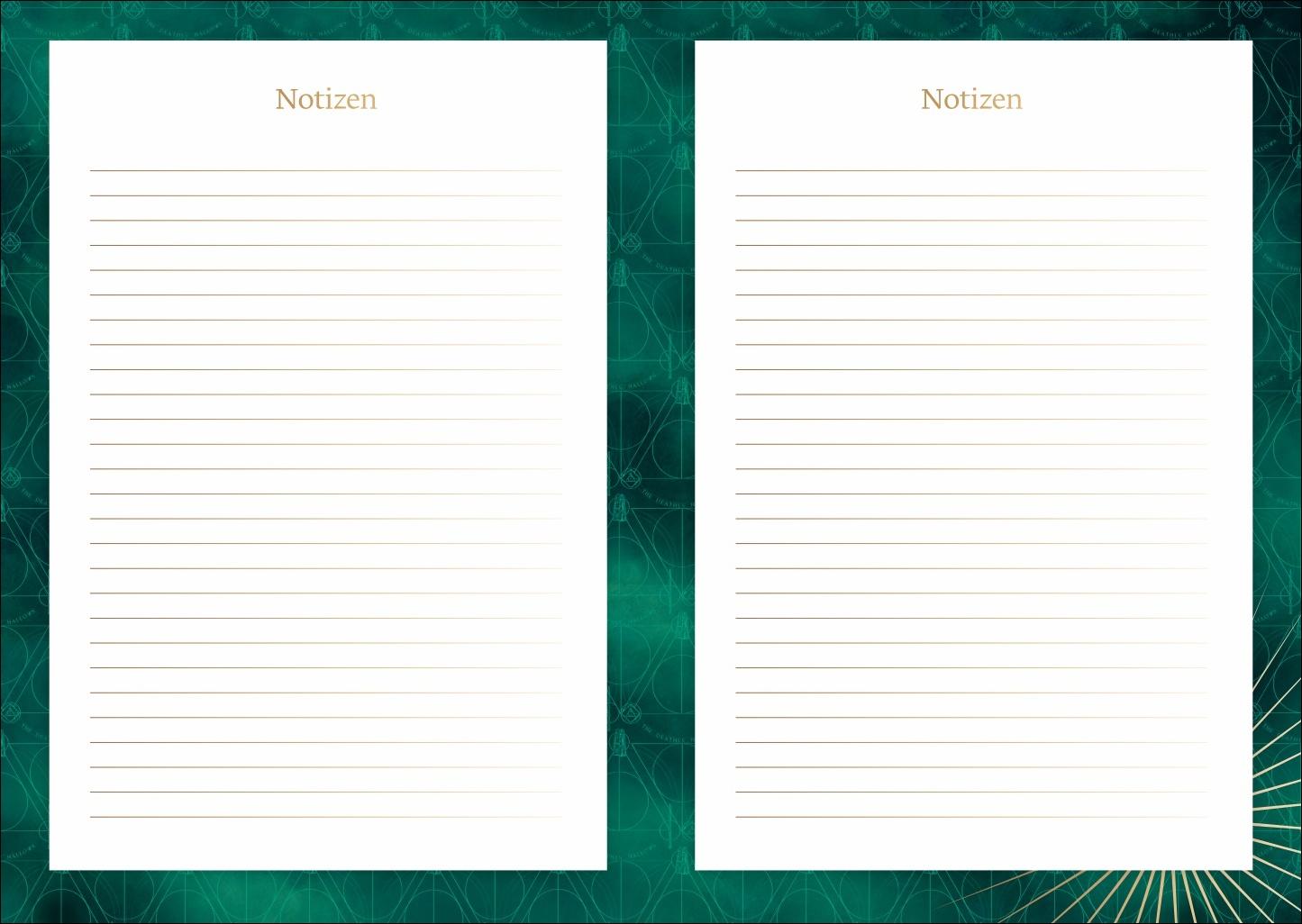 Beispielinhalt (Bild) Harry Potter Schülerkalender A5 2026 - 17 Monate ab August 2025