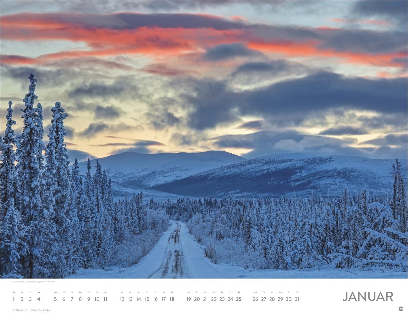 Beispielinhalt (Bild) Magie des Lichts Posterkalender 2026