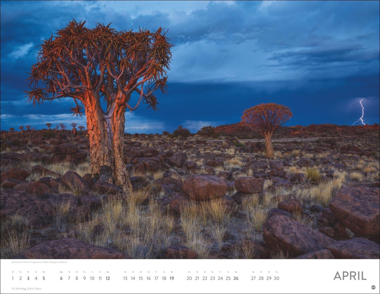 Beispielinhalt (Bild) Magie des Lichts Posterkalender 2026