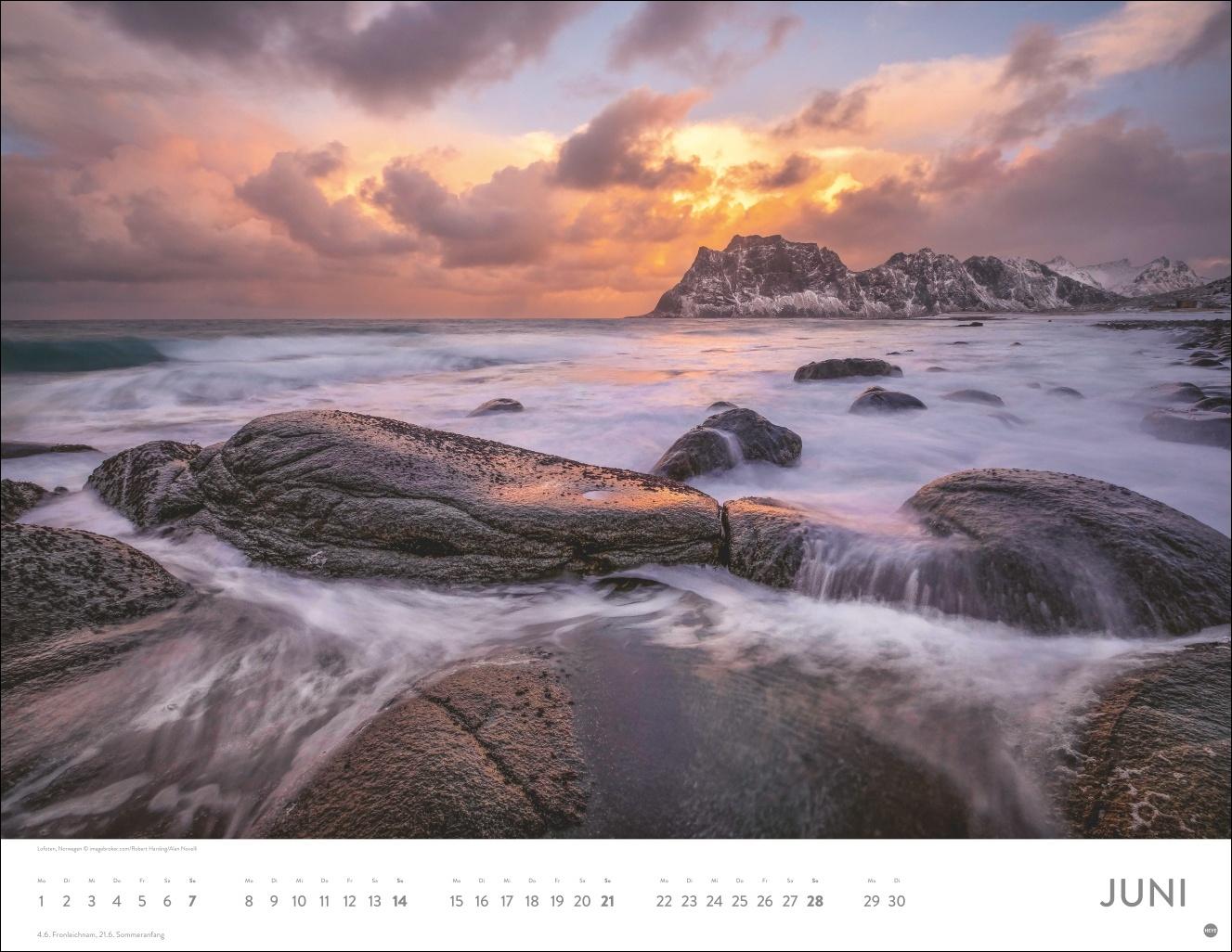 Beispielinhalt (Bild) Magie des Lichts Posterkalender 2026