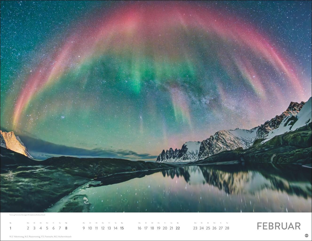 Beispielinhalt (Bild) Magie des Lichts Posterkalender 2026