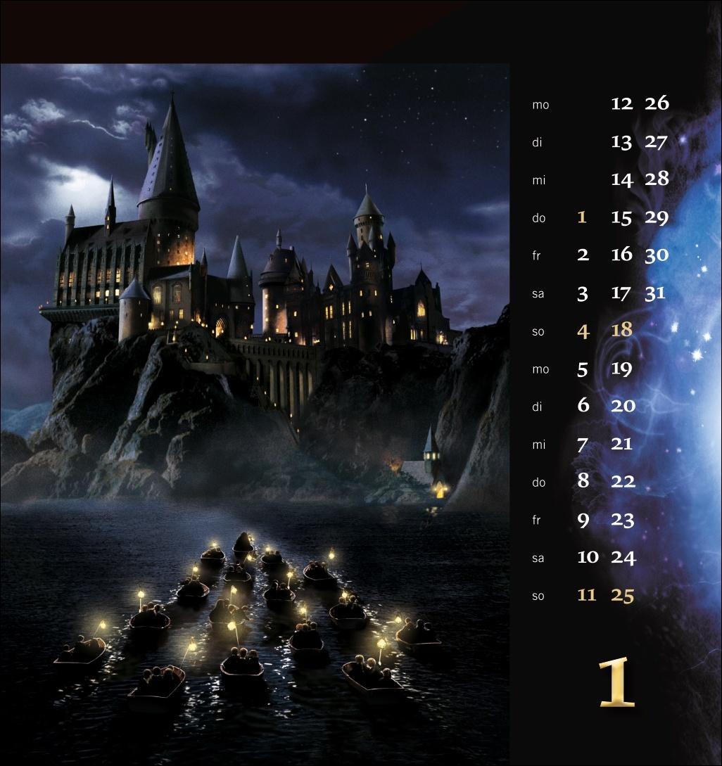 Beispielinhalt (Bild) Harry Potter Filmplakate Postkartenkalender 2026