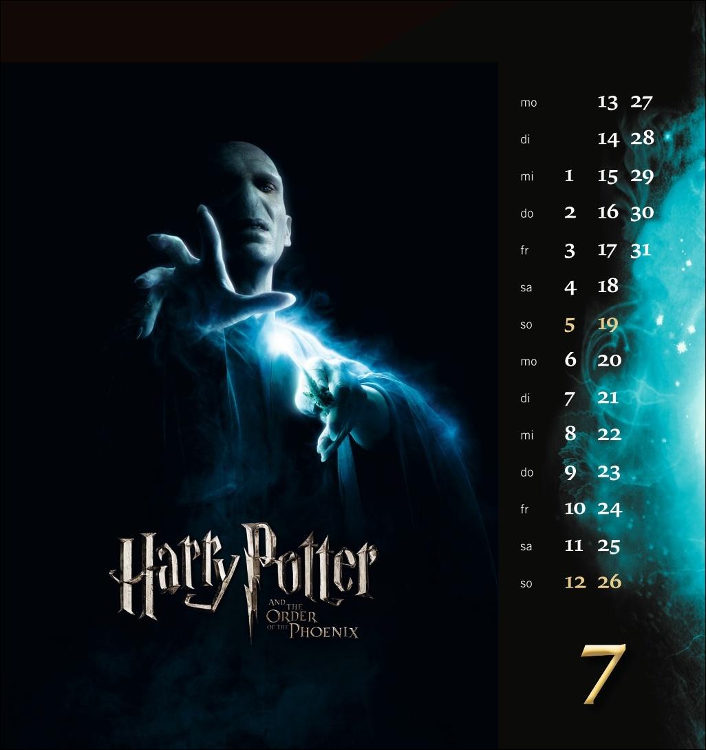 Beispielinhalt (Bild) Harry Potter Filmplakate Postkartenkalender 2026