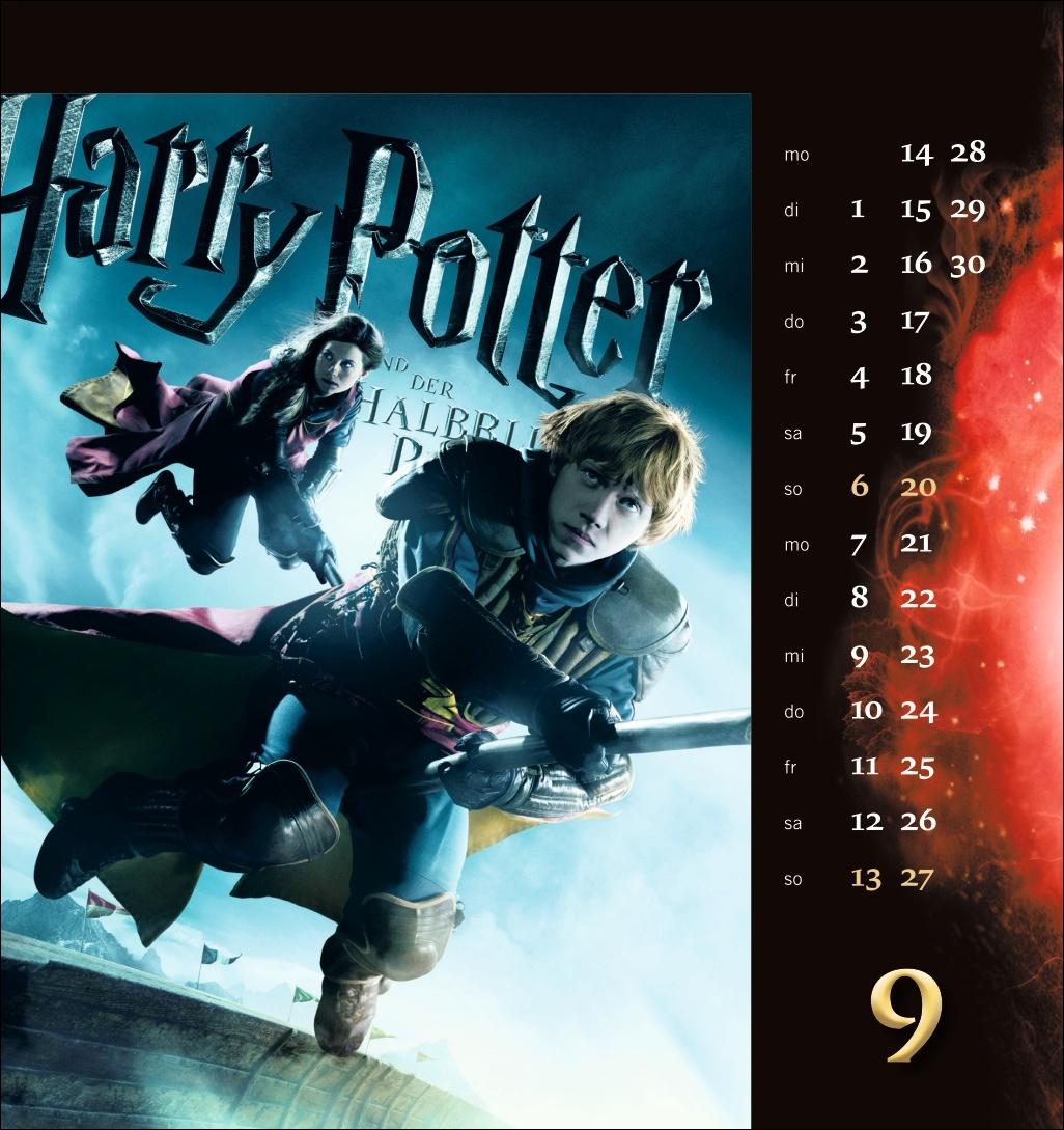 Beispielinhalt (Bild) Harry Potter Filmplakate Postkartenkalender 2026