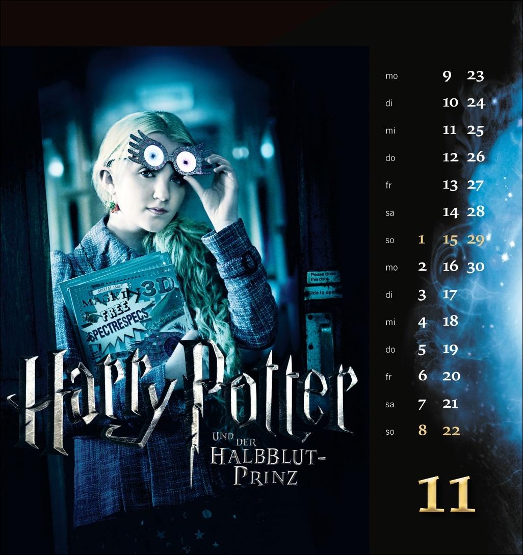 Beispielinhalt (Bild) Harry Potter Filmplakate Postkartenkalender 2026