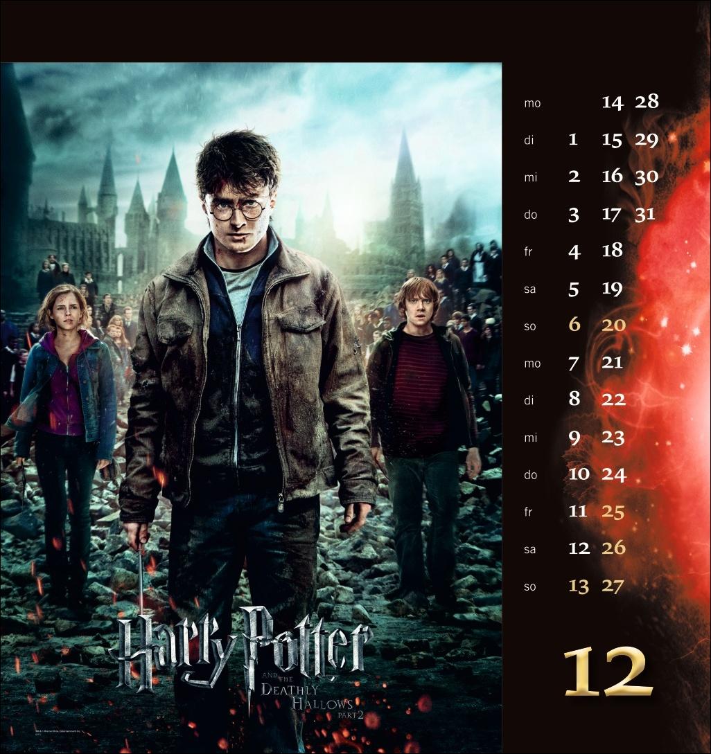 Beispielinhalt (Bild) Harry Potter Filmplakate Postkartenkalender 2026