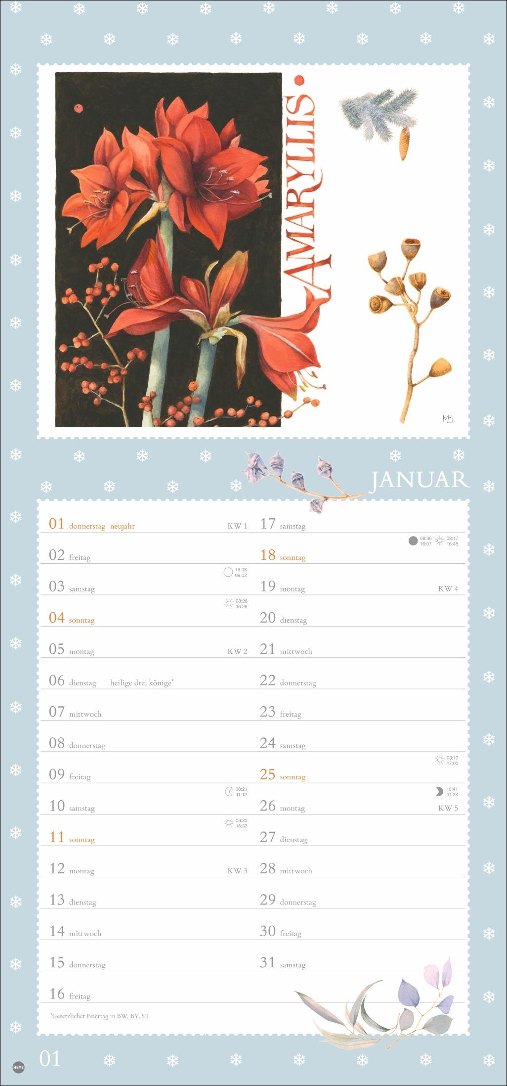 Beispielinhalt (Bild) Marjolein Bastin: Wunder der Natur Kalender 2026